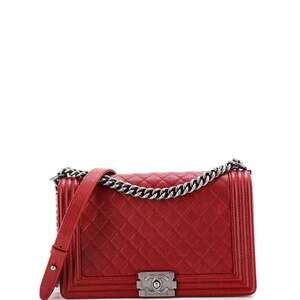 Chanel Boy Flap Bag Quilted Caviar New #205392C39B